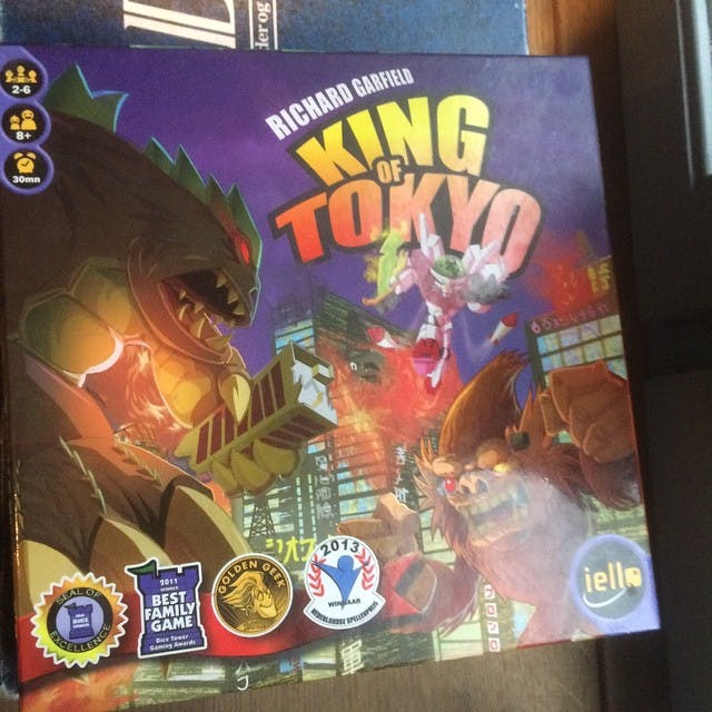 Playing King of Tokyo at Colonel Mustard with my gf. Fun game. Probably better with 3+ players. #IPAonasunday